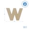 Wooden Letter W 12 inch or 8 inch, Unfinished Large Wood Letters for Crafts | Woodpeckers